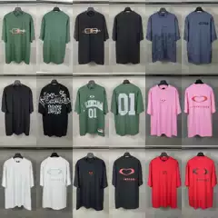 Cross-border Streetwear Paris B 25 New Letter Print Casual Crew Neck Short Sleeve Versatile Loose Unisex Couple T-Shirt