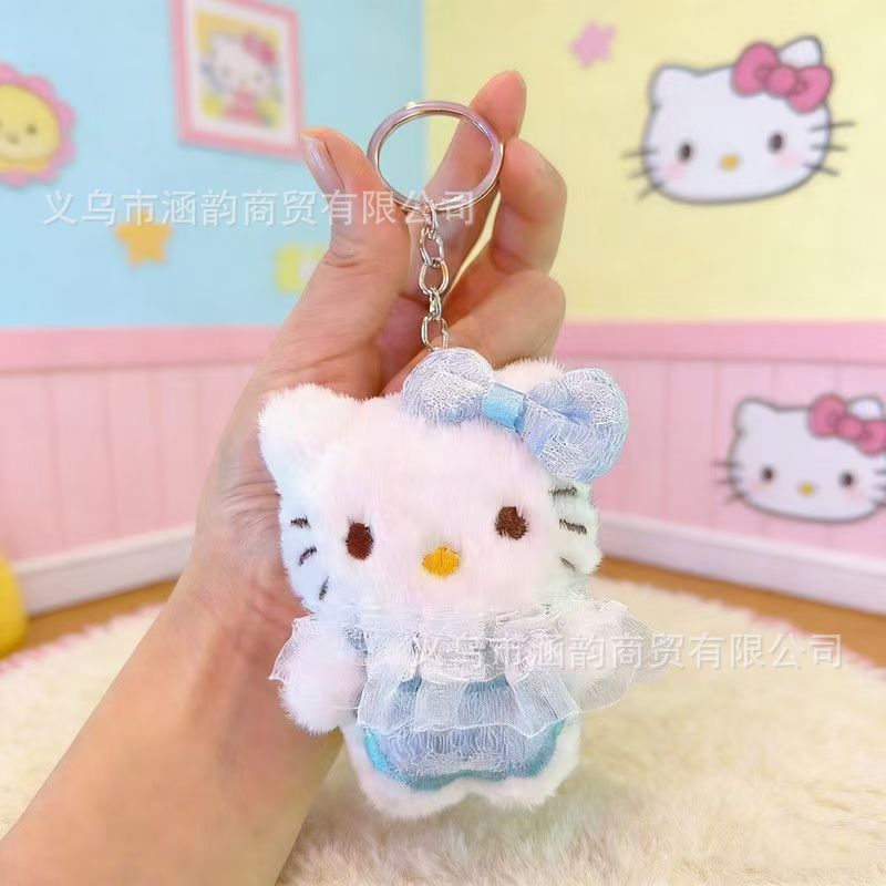Llavero Colgante de Peluche de Dibujos Animados para Mochila y Bolso