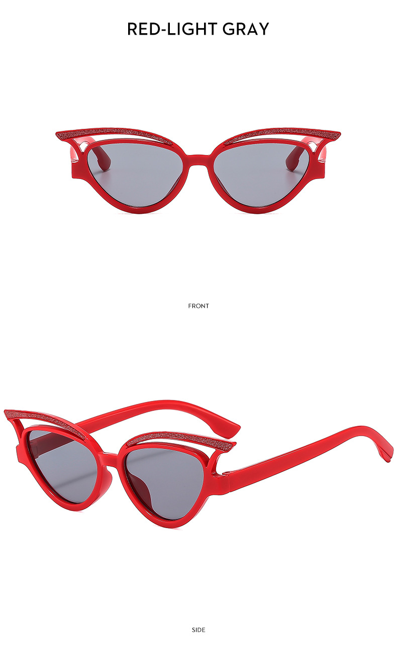 45g Weight Full Frame Glasses Structure Sunglasses Classification PC, UV400 Protection Lens Material Cat Eye Glasses Style Travel, Party Occasion Solid Color Pattern All Seasons Season Women's Gender Sweet, Classic Style Style Sweet Classic Style Solid Color PC UV400 Protection Cat Eye Full Frame Kids Sunglasses 10