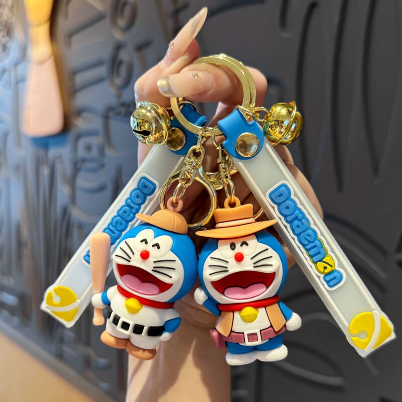Cute Cowboy Ding Dong Cat Keychain Small Pendant with Bell Backpack Pendant Event Gift Couple Keychain Cute Cowboy Ding Dong Cat Keychain Small Pendant with Bell Backpack Pendant Event Gift Couple Keychain