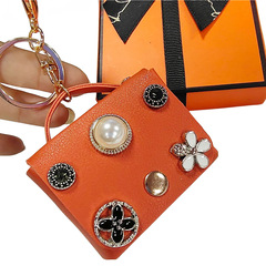Manufacturer's Korean-style small Chanel mini bag headphone storage bag, creative coin purse, keychain pendant