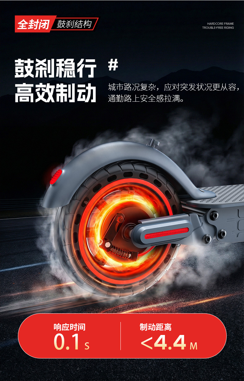 Electric Folding Scooter with Front and Rear Dual Shock Absorbers, Adult Mobility Scooter, Lithium Battery Two-Wheeled Electric Vehicle, Factory Wholesale