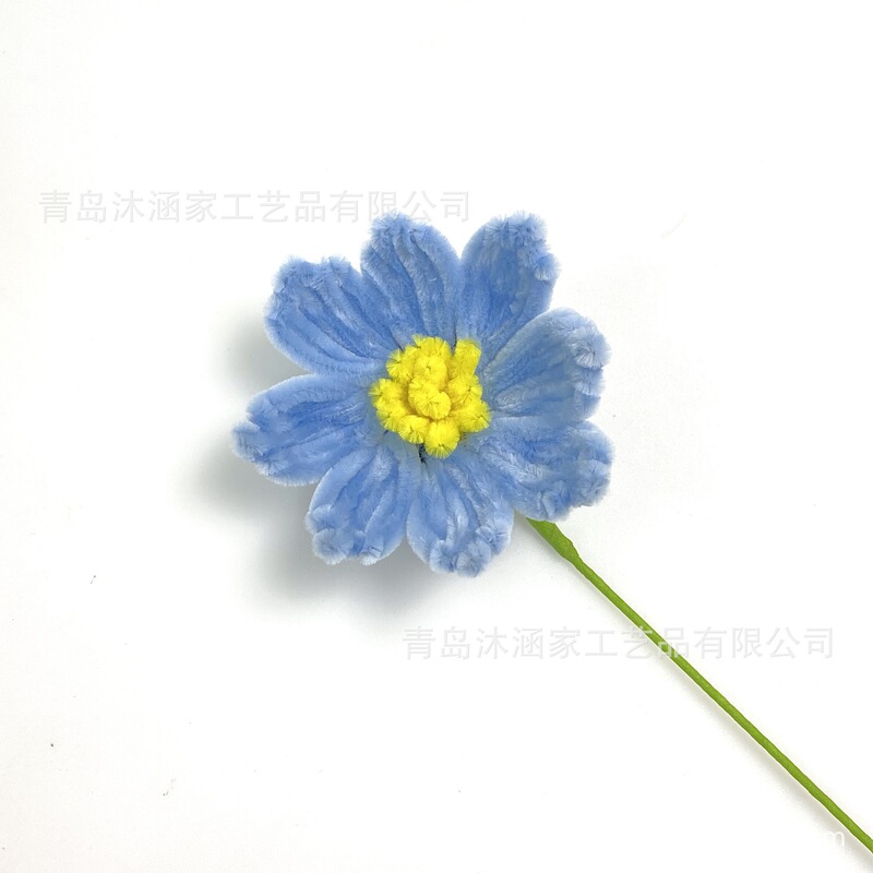 成品单支手工扭扭棒花格桑花仿真花家居摆件毕业季礼物礼品批发|undefined