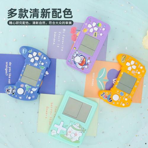 New Style Mini Game Console Retro Handheld Controller Classic Educational Game for Primary and Middle School Students, Tetris Brain Teaser Toy