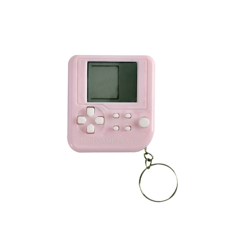 Mini consola de juegos de mano clásica nostálgica Tetris juguetes mochila colgante llavero transfronterizo
