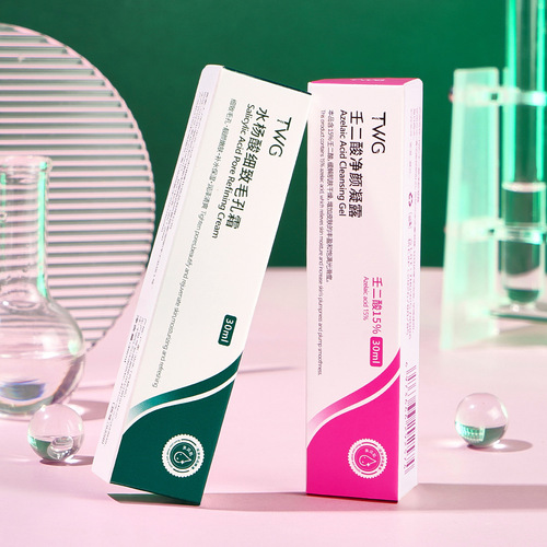 15% Azelaic Acid Purifying Gel Cleansing Cream Blackhead Extracting Liquid Salicylic Acid Pore Refining Cream Hair Replacement