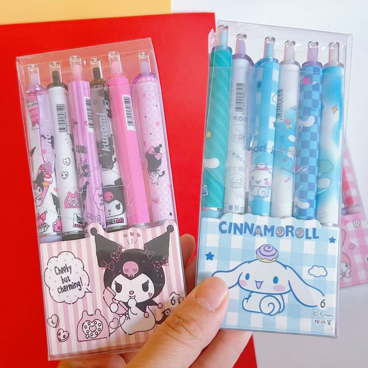 6 bolígrafos de bolígrafo de alta calidad Sanliogou bolígrafo de secado rápido bolígrafo de bolígrafo de bolígrafo negro