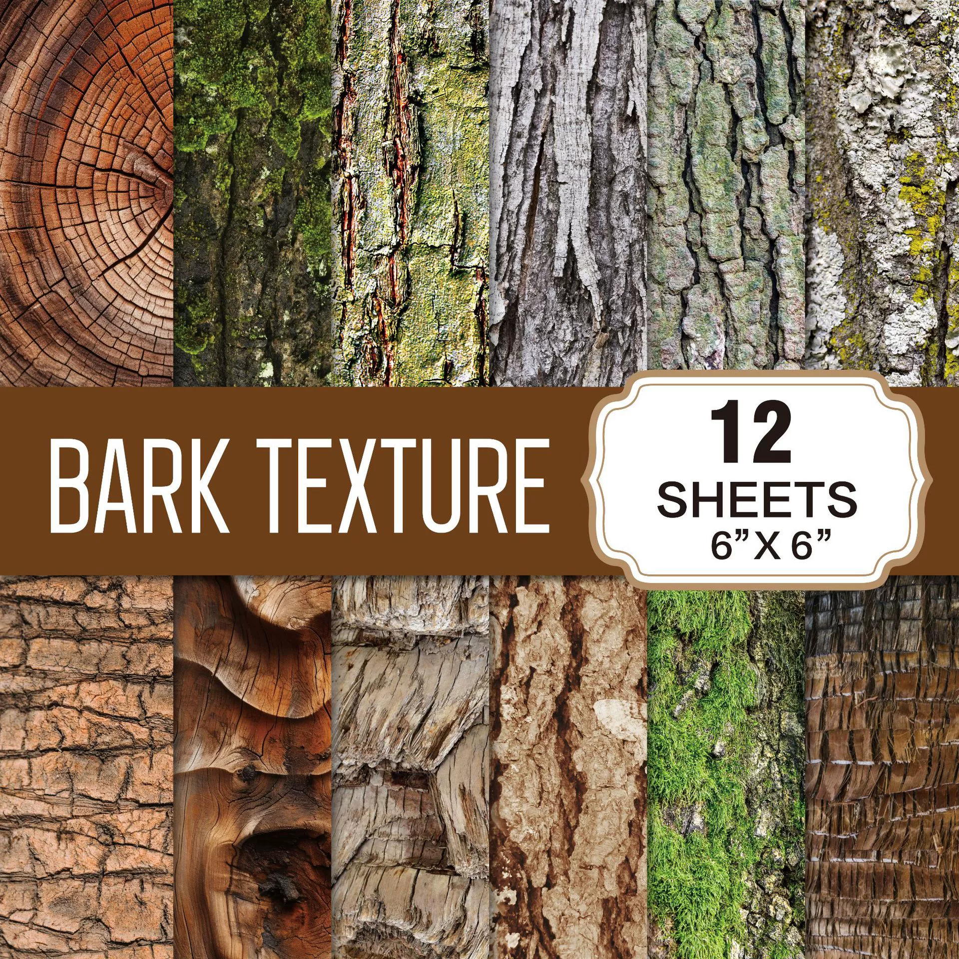 Винтажная бумага для скрапбукинга с текстурой коры дерева, материал для журналов, декор, фон для дневника, бумага для творчества DIY