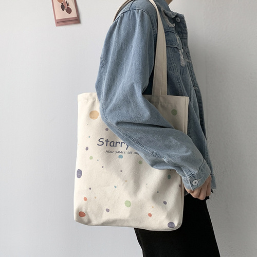Canvas bag women's summer handbag new ins Japanese style Korean style shoulder bag one piece drop-shipping student school bag
