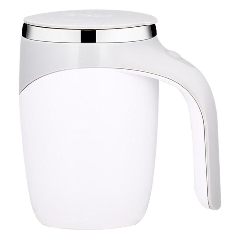 Café taza de mezcla acero inoxidable tipo de batería magnetizada giratoria eléctrica taza de leche marca perezoso taza de regalo fabricante