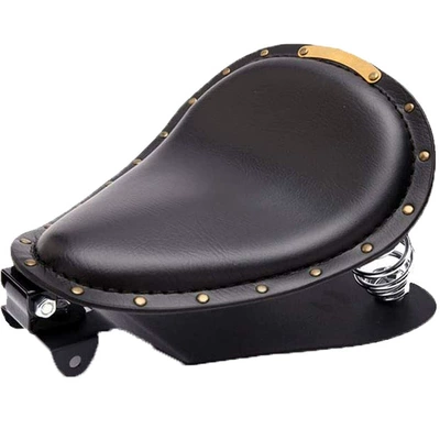 Motorcycle cushion – iron plate set - copper-rivet-black-5-cushion-with-iron-plate