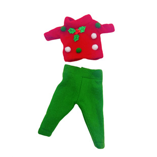 Cross-border Christmas elf doll clothes Christmas elf Christmas suit factory direct sales