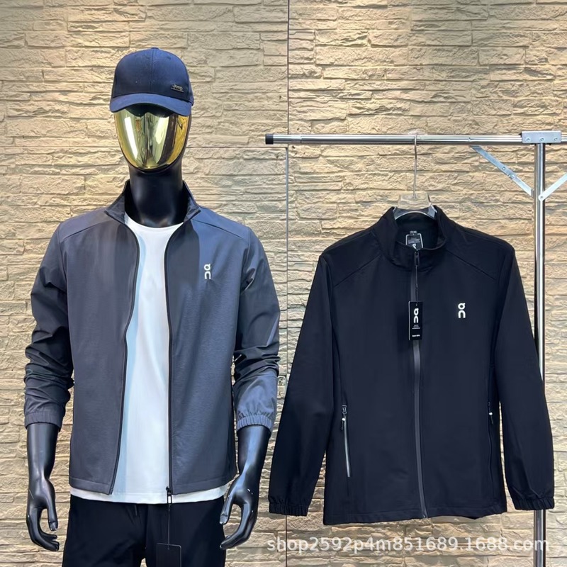 潮牌 ON昂跑立领户外软壳夹克外套男女透气防风休闲压胶高端时尚|undefined