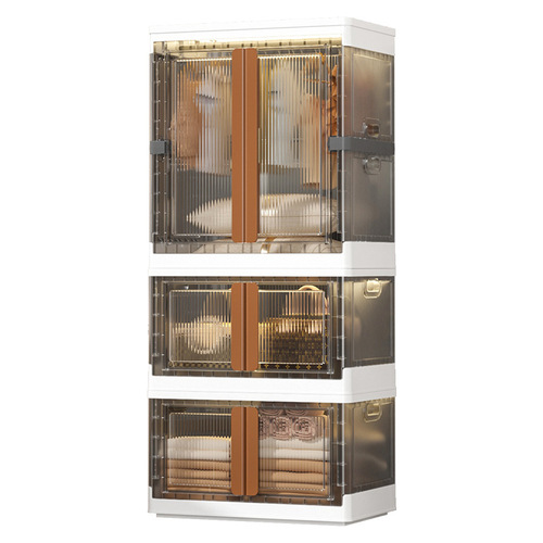Haixing custom installation-free storage box children's toys clothes storage box household clothing wardrobe folding storage box