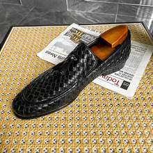 【手工编织牛皮】高货～男士韩版流苏乐福鞋商务休闲皮鞋男鞋