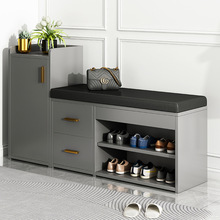 换鞋凳软包可坐式多功能防尘经济型收纳鞋柜轻奢门口家用穿鞋凳子