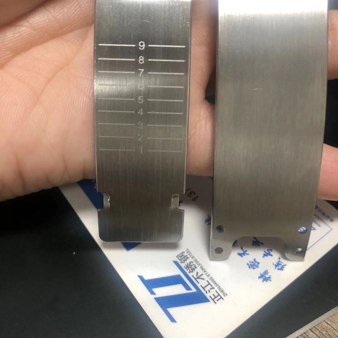 特硬301不锈钢带拉丝 双面拉丝耳机头带不锈钢带修圆边0.8mm1.0mm