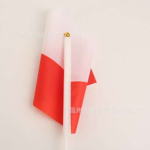 14*21cm Polish hand-waved flag manufacturer 20*28cm polyester flag 30*45cm wholesale Poland