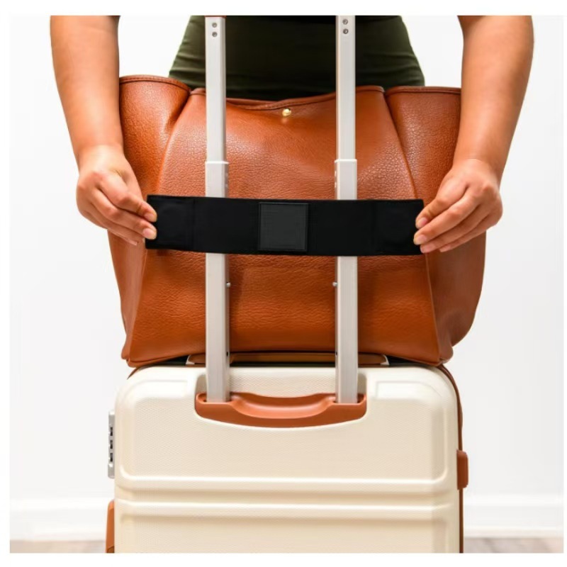 Magnetic bag fastening strap for luggage, travel tote bag anti-loss strap, luggage fastening strap