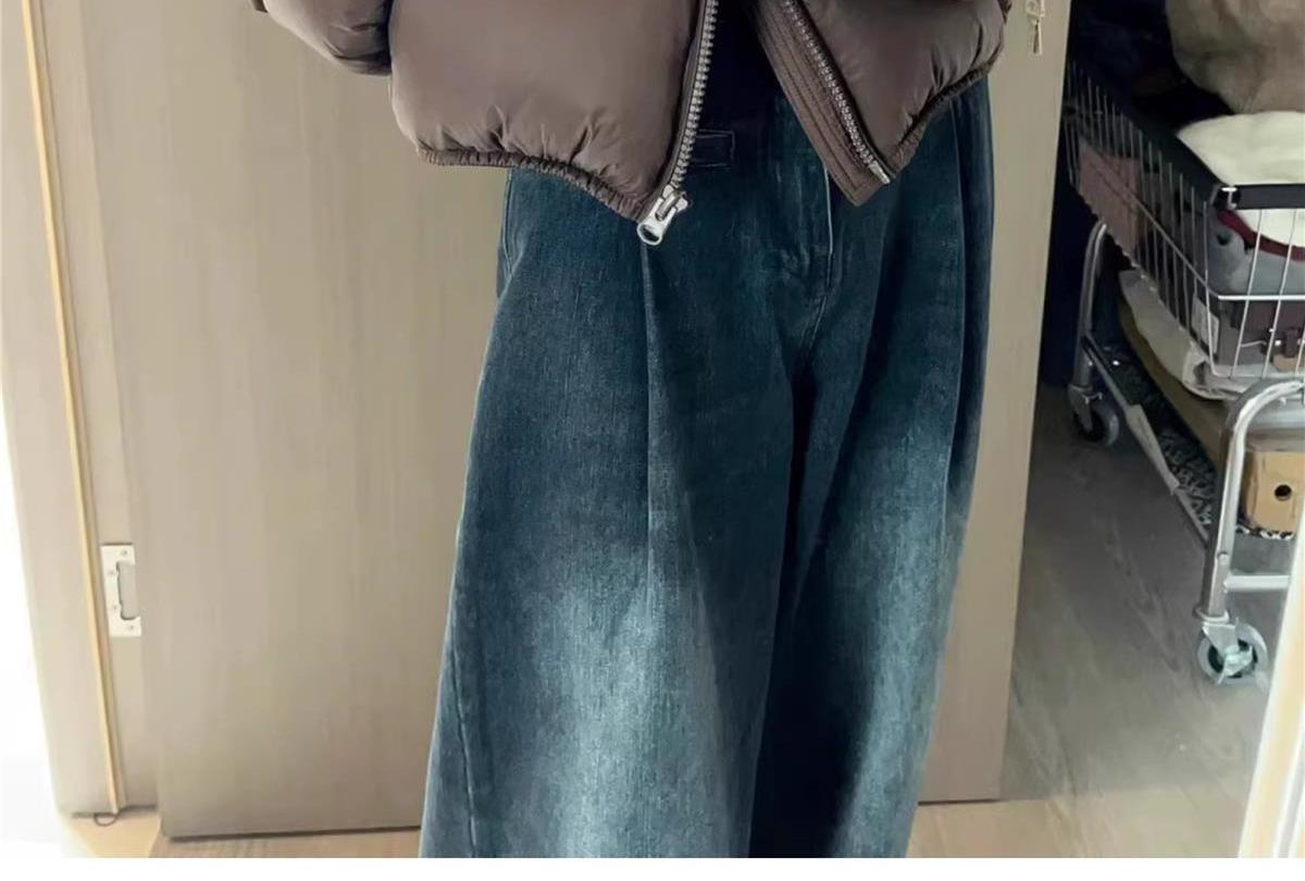 Women's Short High Waist Puffer Jacket Thickened Down Coat_voghion.com
