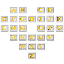 �¿���僽�Ӣ����ĸDIY�����ģ�K��� Italian charm bracelet