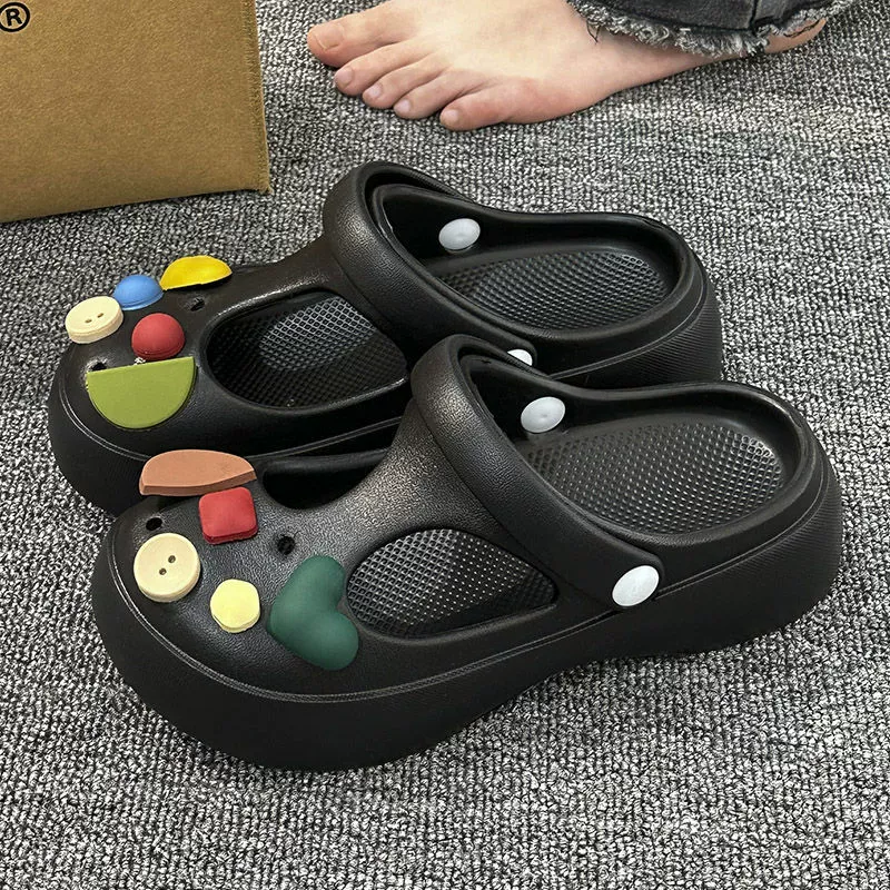 Женские летние пляжные шлепанцы 2025 года, новые, из ЭВА, нескользящие и дезодорирующие