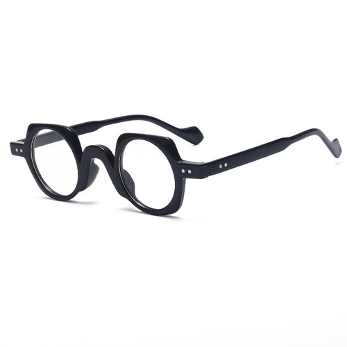 新款小圆框防蓝光平光镜文艺复古超轻近视眼镜框日韩版米钉眼镜架