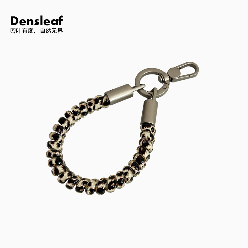 Leopard print TPU phone cord mobile phone lanyard keychain fashion accessory bag accessory anti-loss strap cute little pendant Leopard print TPU phone cord mobile phone lanyard keychain fashion accessory bag accessory anti-loss strap cute little pendant