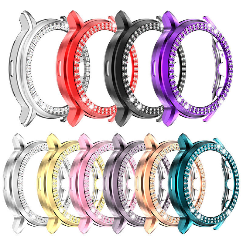 Suitable for Fossil Gen5 Carlyle Watch Case Gen 5 Electroplated Pc Double Row Diamond Watch Protective Case