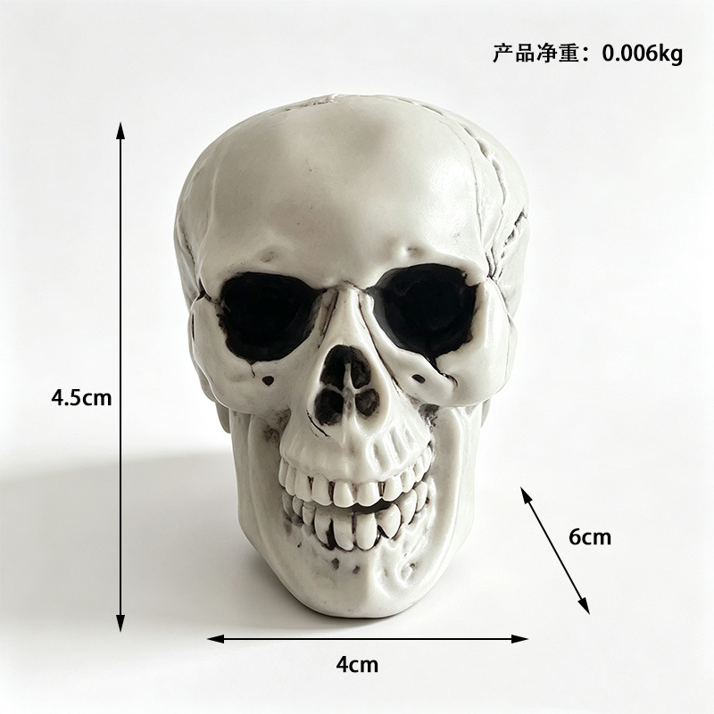 Halloween mini nuevo tamaño 9 cráneo pequeño DIY accesorios de decoración hecha a mano se pueden personalizar directamente con el fabricante