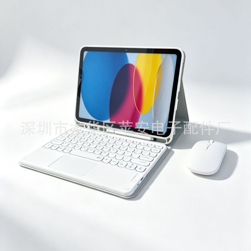 Suitable for Ipad11 A16 Protective Case Air11 Round Cap Touch Bluetooth Keyboard 10.9 Pen Slot S10Fe Tablet Case