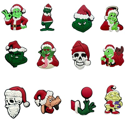 Christmas Explosive money Shoeshine Crocs Embroidered shoes decorate diy parts Crocs Decorative buckle