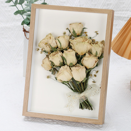 Wooden hollow three-dimensional creative diy picture frame 6-inch A4-inch dried flower photo frame plant and animal specimens table hanging wall wholesale