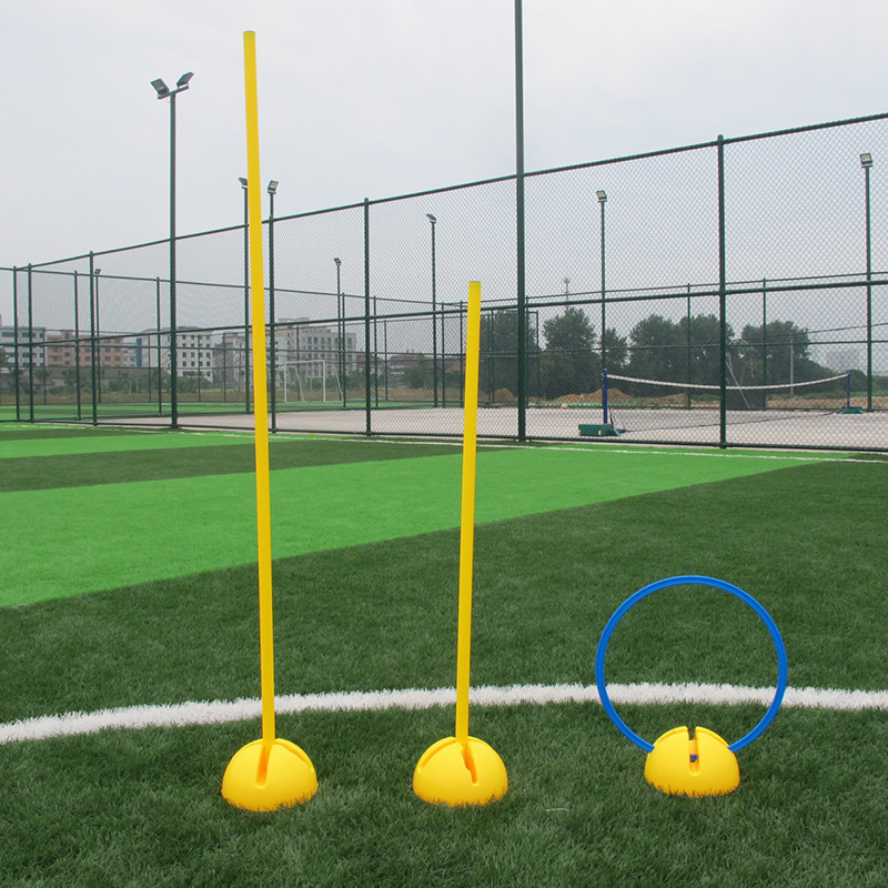 生产加厚多功能注水底座标志杆十字底座训练环底座足球训练障碍物
