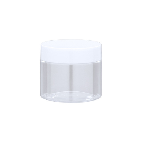 47 teeth 30/40/50/60ml transparent wide-mouth bottle cream packaging transparent bottle pet skin care product plastic jar