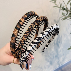 Vintage Anti-slip Hair Clip Headband for Women, Universal Style Korean Star 2021 New Arrival Head Accessory Fashion Outing Face Washing Headband