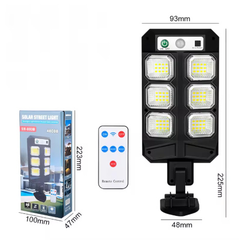 lámpara solar transfronteriza lámpara integrada al aire libre inducción humana lámpara de patio lámpara de pared impermeable lámpara de lámpara de pared control remoto