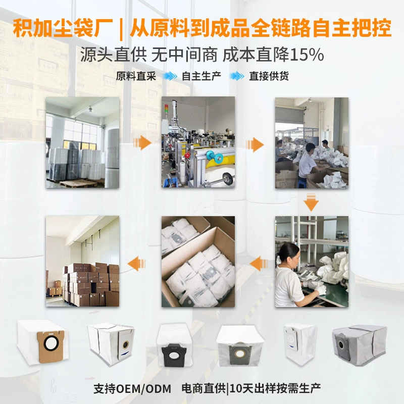 Подходящий мешок-пылесборник для пылесоса-робота Midea S8, расходный мешок из нетканого материала S8+
