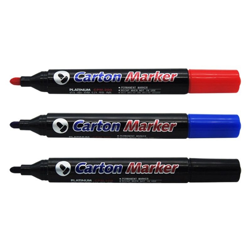 Platino aceitoso rotulador CPM-200 rotulador de cabeza única cabeza redonda caja de logística express rotulador de cabeza rotulador