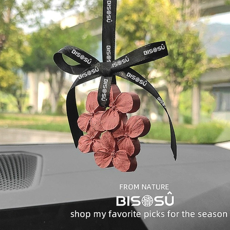 Vintage Color Coffee Brown Wardrobe Scented Hanging Strips Flower Gypsum Scented Home Indoor Fragrance Car Scented Pendant