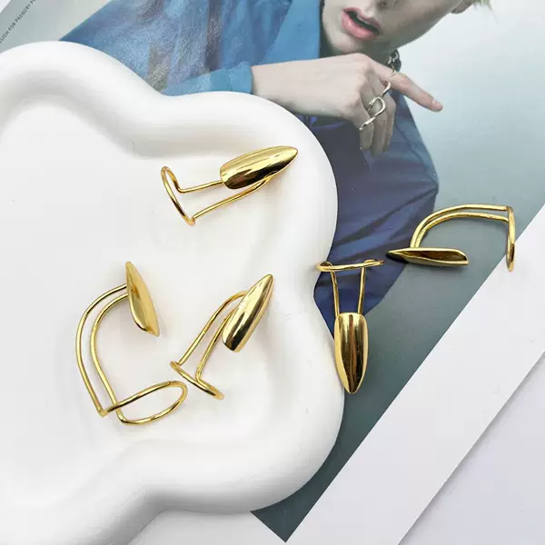 Advanced Metal Nail Cover Ring Ins Nail Ring Set Niche Design Unique Personality Exaggerated Accessories