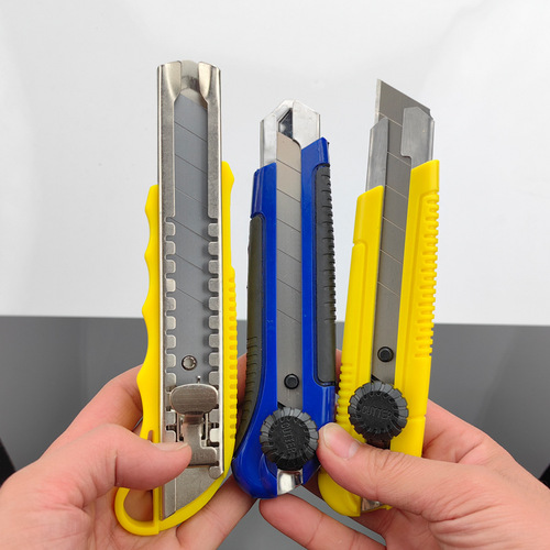 Extra large utility knife holder 25mm wide thickened knife rail rotating button portable detachable office supplies wallpaper knife