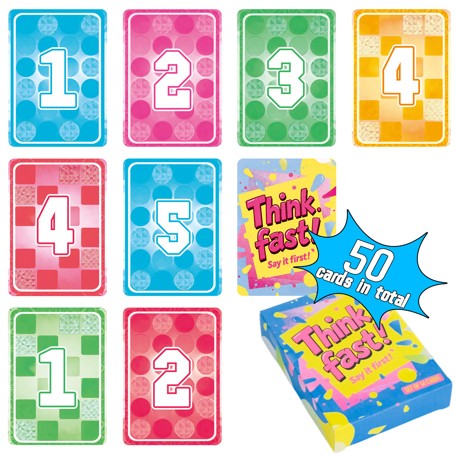 New Cross-border 50-card Board Set, Creative Team-building Party 2-5 Player Puzzle Interactive Card Game_voghion.com