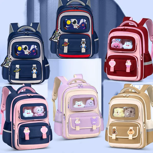 New Children's Schoolbag Primary School Students Grade 1-3-6 Kabi Bala Men and Women Cross-border Large Capacity Breathable Backpack