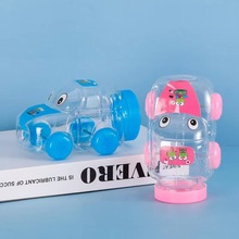 创意卡通小汽车型塑料透明食品包装盒瓶子 精美小汽车糖果罐