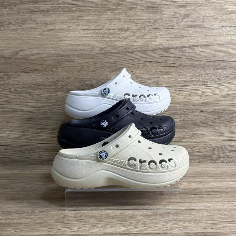 Cross-Border Factory Direct Sales Wholesale Cloud Hole Shoes Thick Sole Heightening Star Same Style Women's Shoes Summer Beach 205392