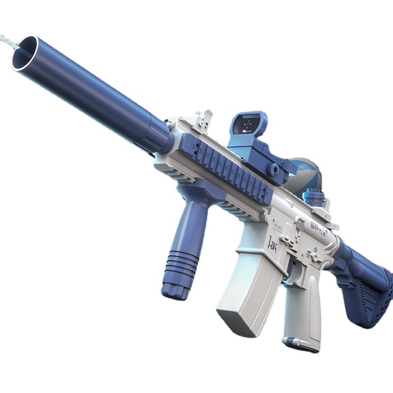 Pistola de agua eléctrica de gran capacidad M416, famosa en Internet, para niños, de fuego continuo, para jugar en el agua, adecuada para niños y niñas.