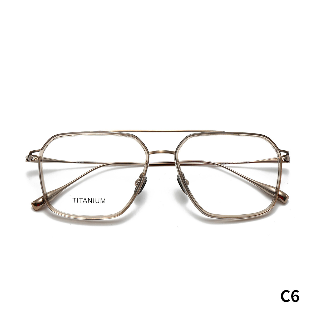 STUDIOMUKU gafas de madera cool para satisfacer a los grandes de la moda con un temperamento encantador de gafas de doble haz.