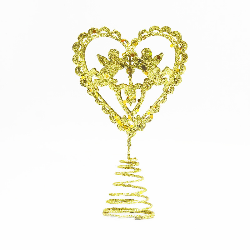Nuevo vestido de la estrella de cinco puntas de hierro amor Ángel Árbol de Navidad al por mayor transfronterizo estrella superior decoración estrella de cinco puntas