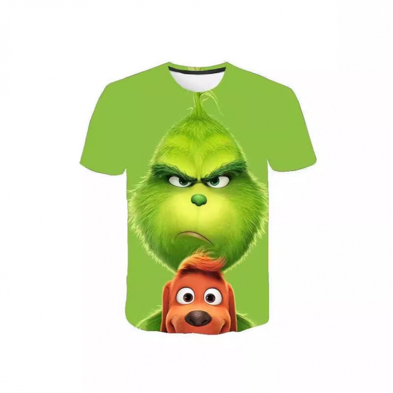 AliExpress Classic Green Grinch 3D Digital Print Casual Loose Breathable Adult Short Sleeve T-Shirt AliExpress Classic Green Grinch 3D Digital Print Casual Loose Breathable Adult Short Sleeve T-Shirt